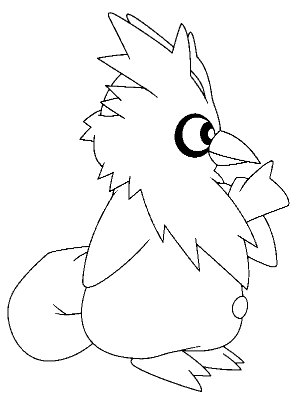 coloriage Pokemon oiseau